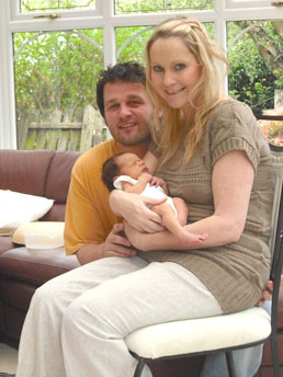 Carol, Barry and baby Issac